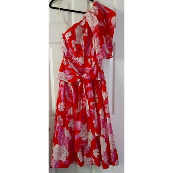 FARM Rio Red One Shoulder Dress - Picture 8 of 12